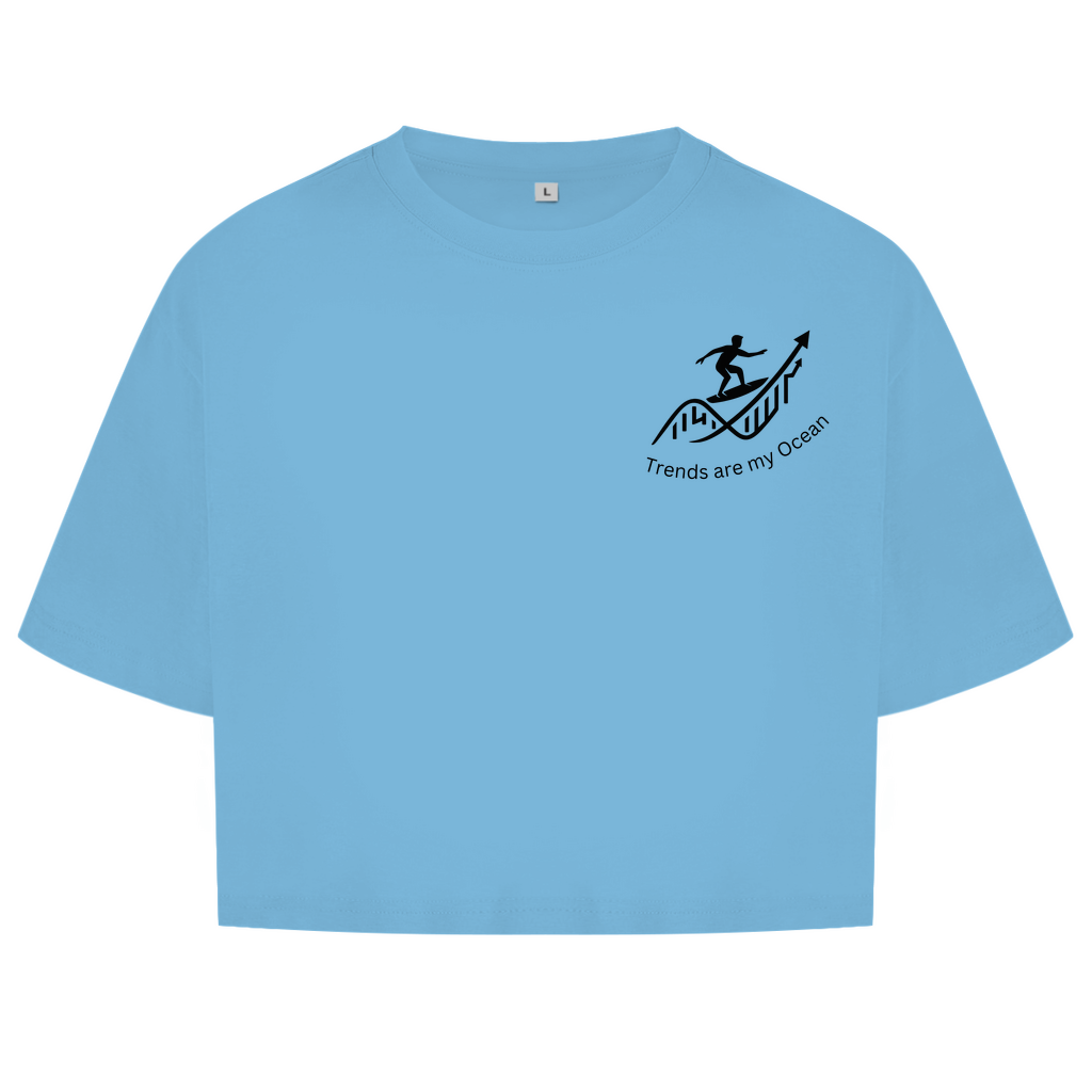 Damen Oversize Crop Top Trends are my Ocean