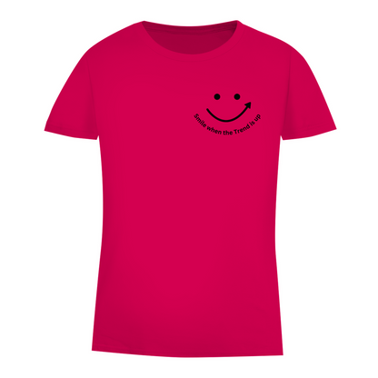 Damen Premium Bio T-Shirt Smile when the Trend is up