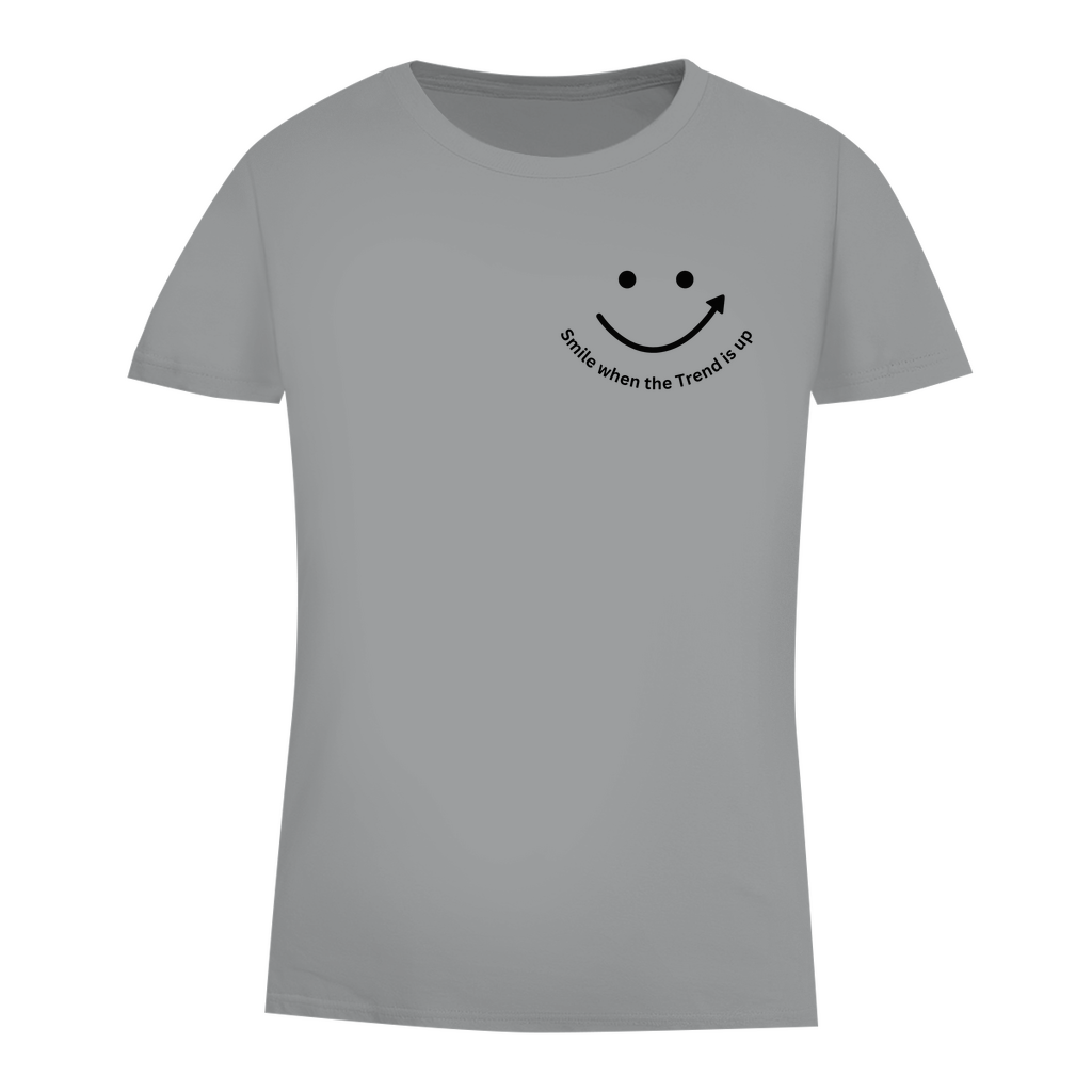 Damen Premium Bio T-Shirt Smile when the Trend is up