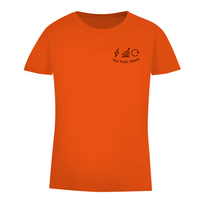 Damen Premium Bio T-Shirt Risk Profit Repeat