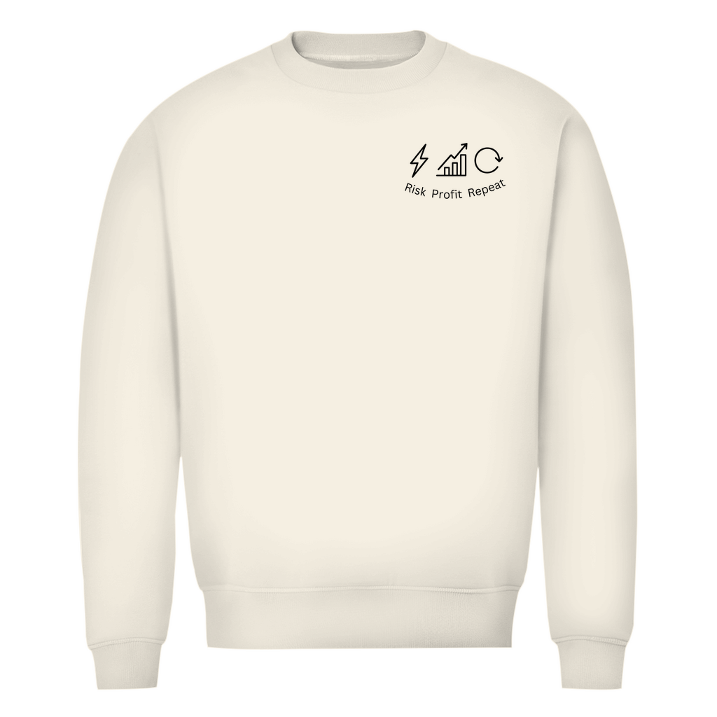 Herren Premium Bio Sweatshirt Risk Profit Repeat
