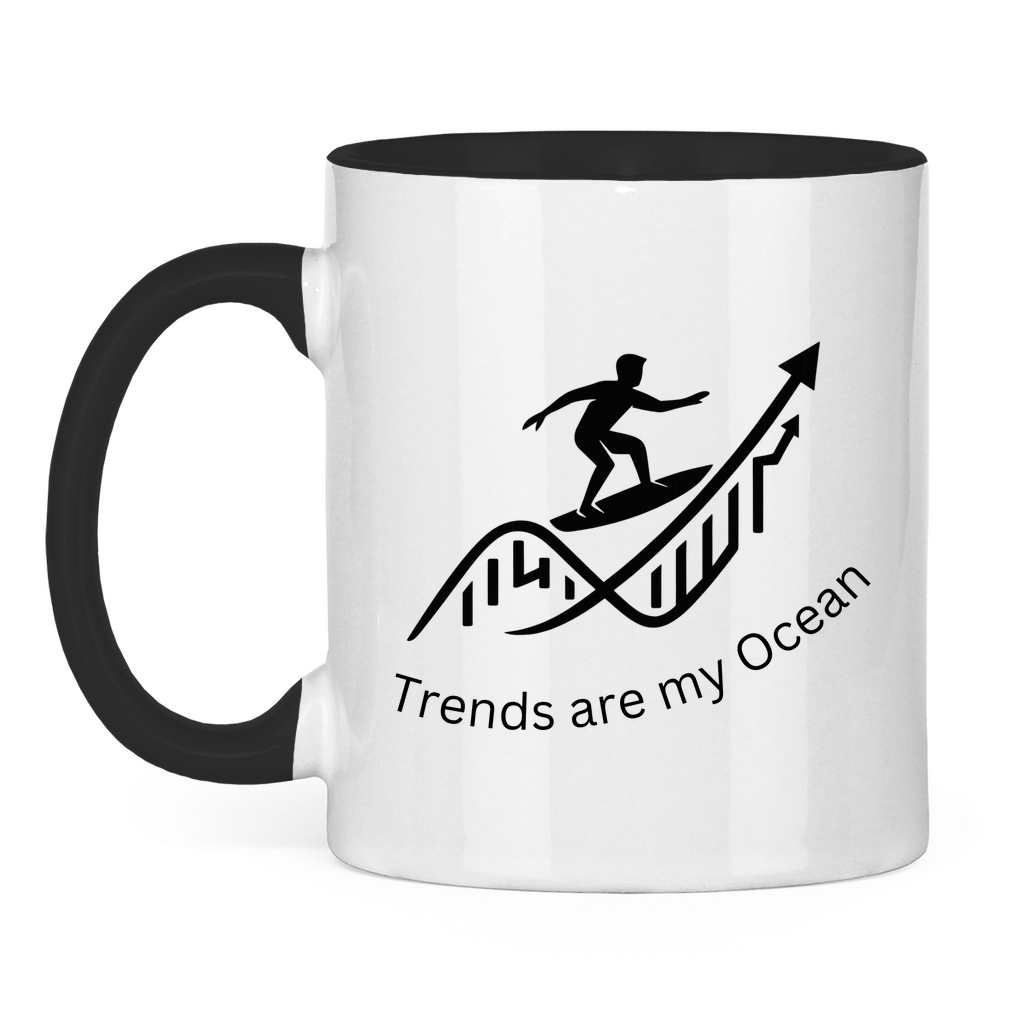 Tasse zweifarbig Trends are my Ocean
