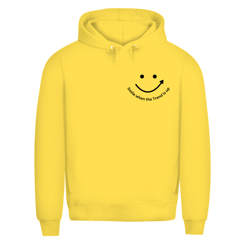 Herren Premium Bio Hoodie Smile when the Trend is up
