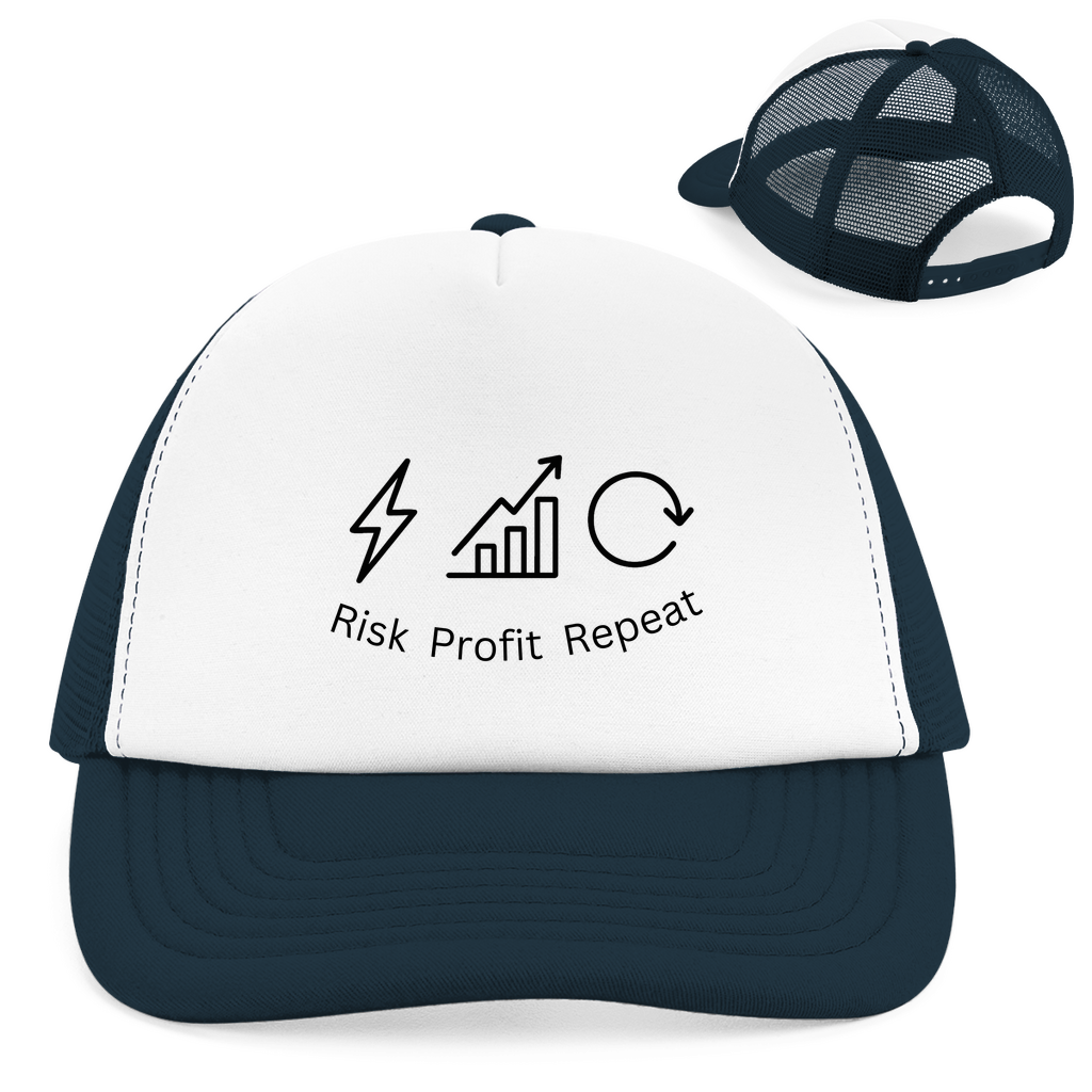 Retro Trucker Cap Risk Profit Repeat