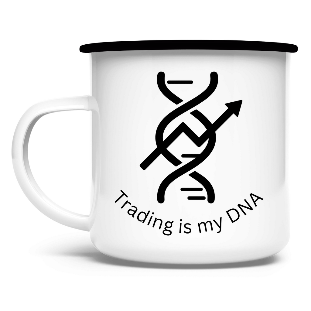 Emaille Tasse Trading is my DNA