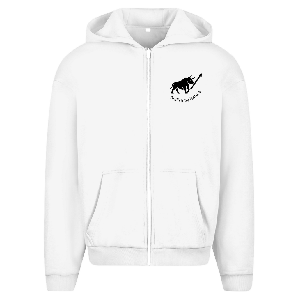 Herren Oversize Zipper Hoodie Bullish by Nature