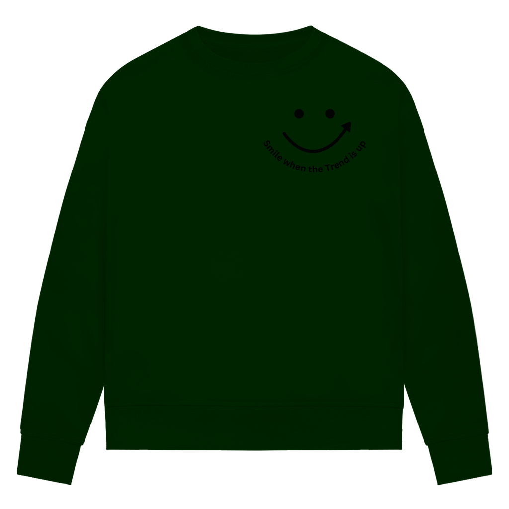Damen Premium Bio Sweatshirt Smile when the Trend is up