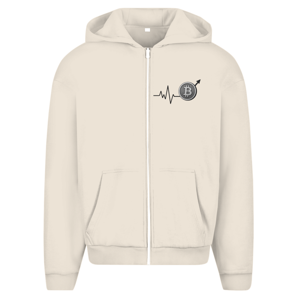 Herren Oversize Zipper Hoodie EKG