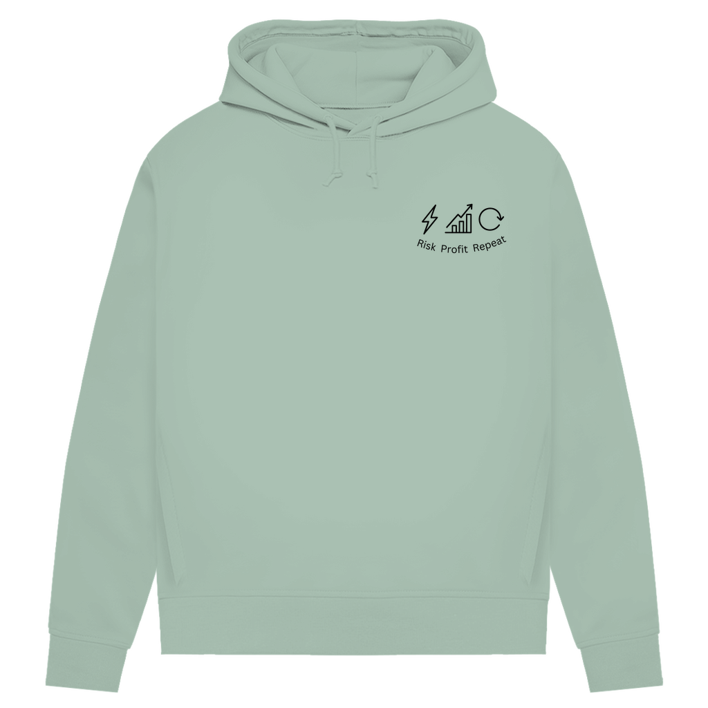 Damen Premium Bio Hoodie Risk Profit Repeat