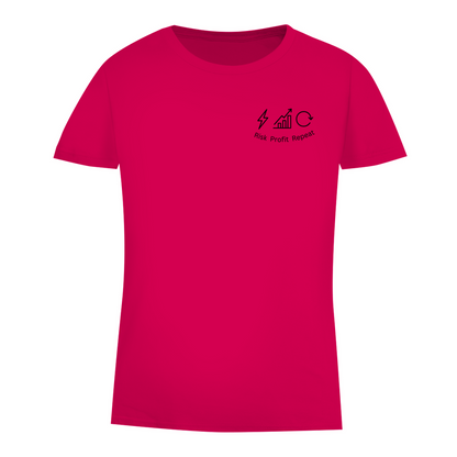 Damen Premium Bio T-Shirt Risk Profit Repeat
