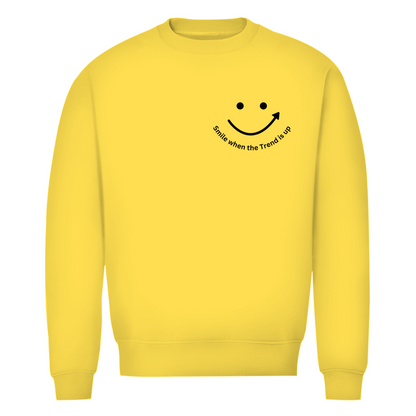 Herren Premium Bio Sweatshirt Smile when the Trend is up