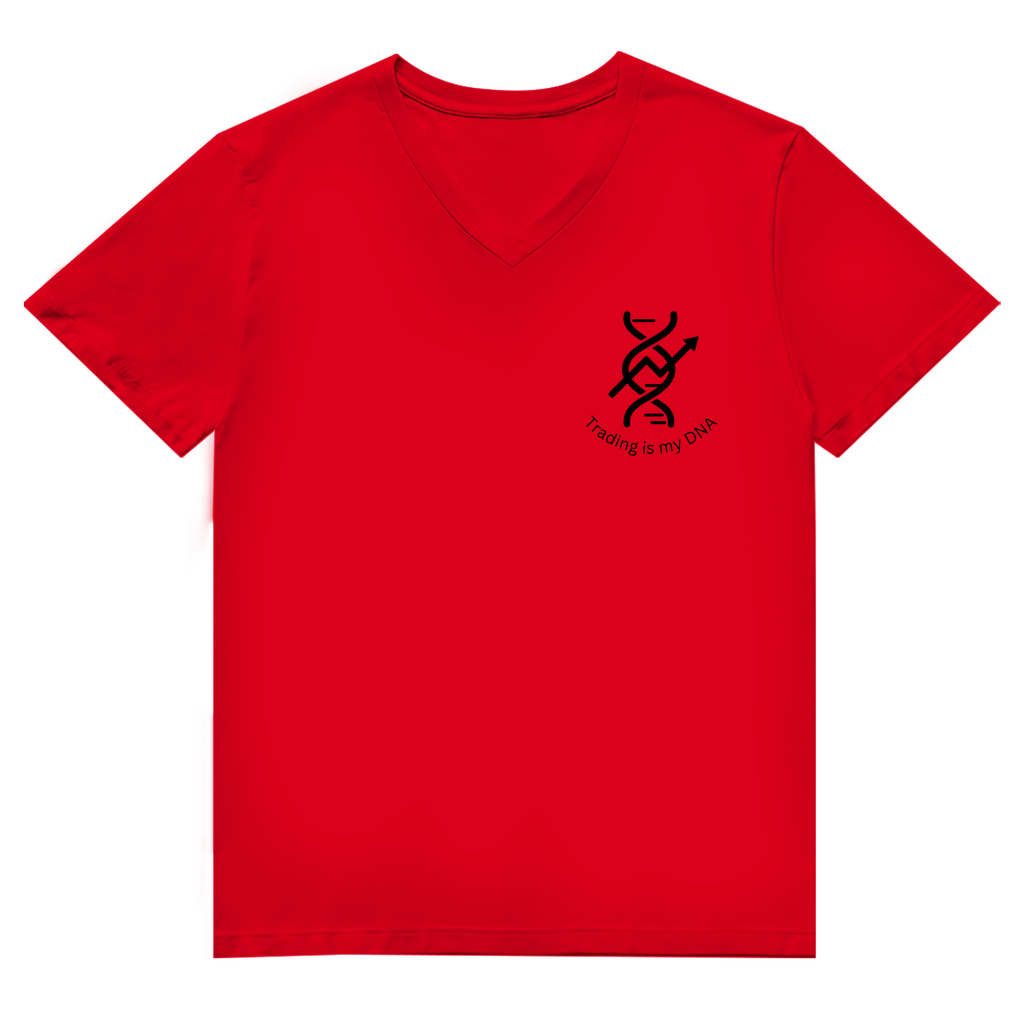 Herren Premium Bio V-Neck T-Shirt Trading is my DNA