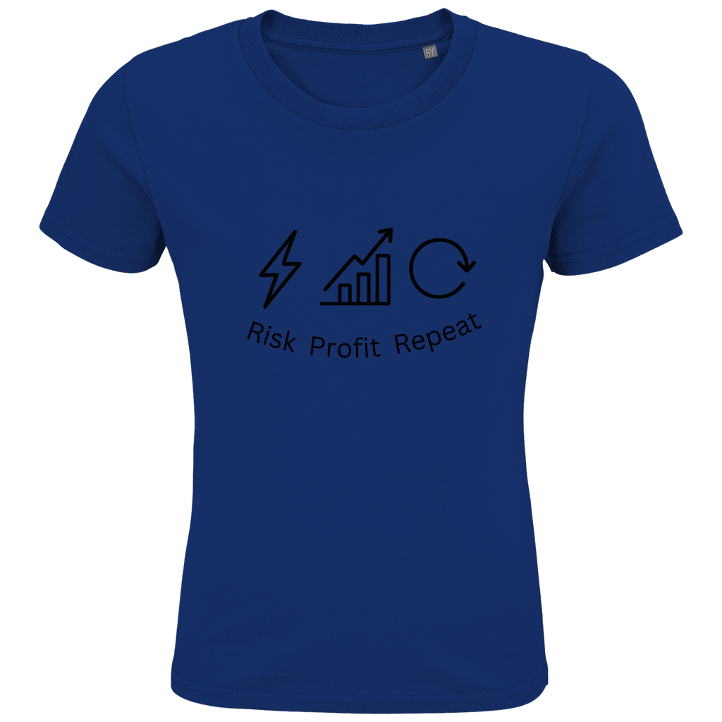 Kids Premium Bio T-Shirt Risk Profit Repeat