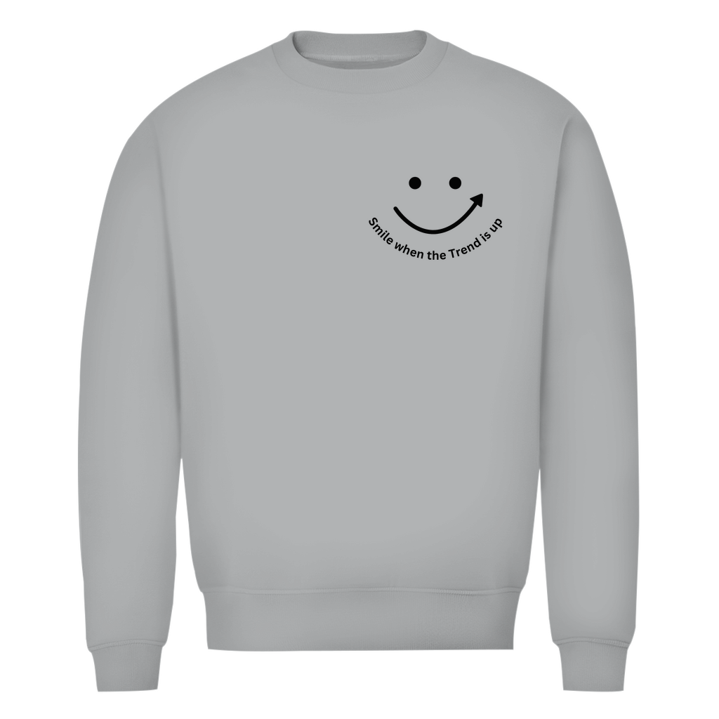 Herren Premium Bio Sweatshirt Smile when the Trend is up