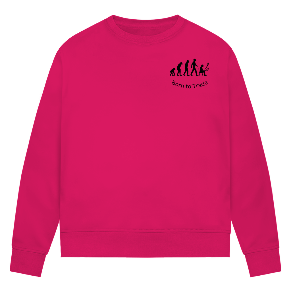 Damen Premium Bio Sweatshirt Born to Trade