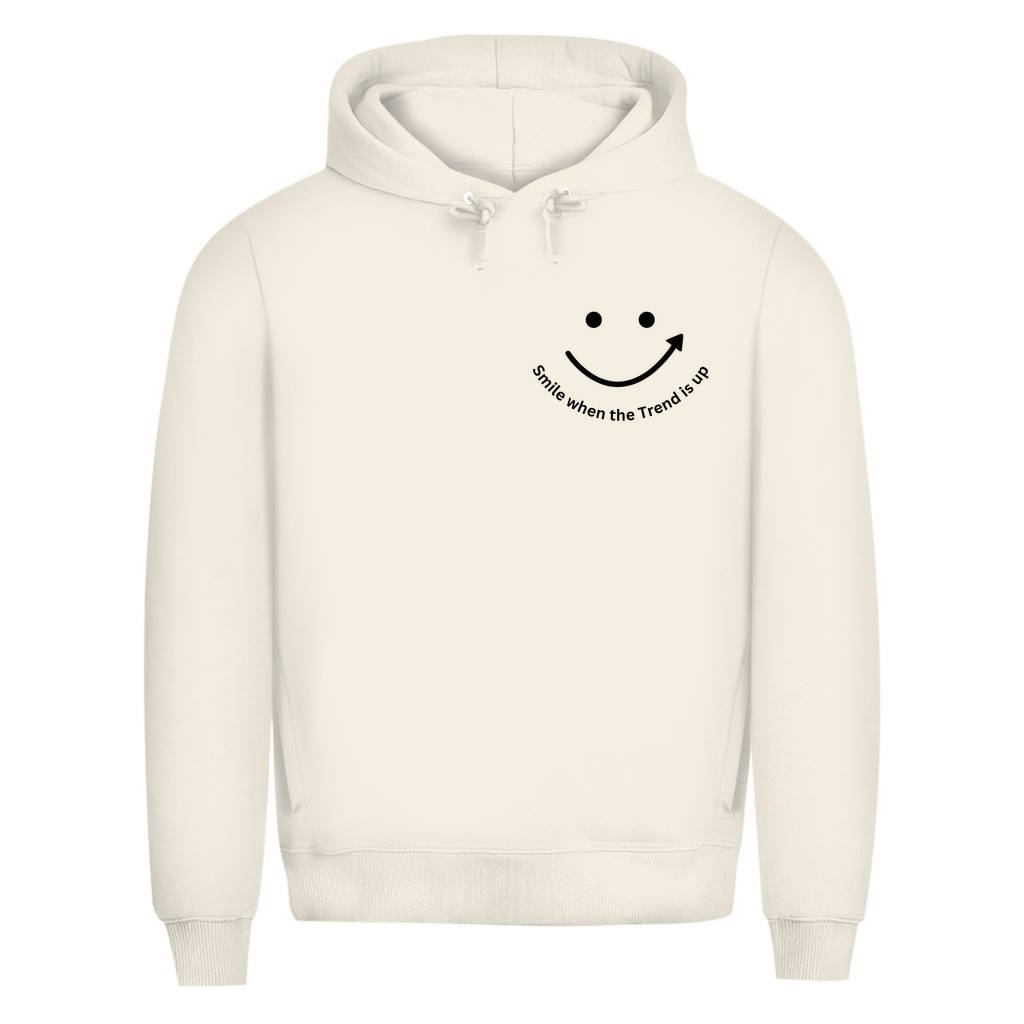 Herren Premium Bio Hoodie Smile when the Trend is up