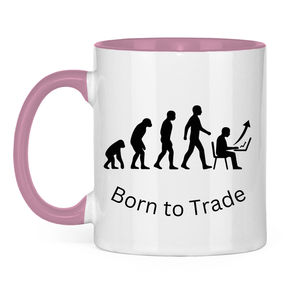 Tasse zweifarbig Born to Trade
