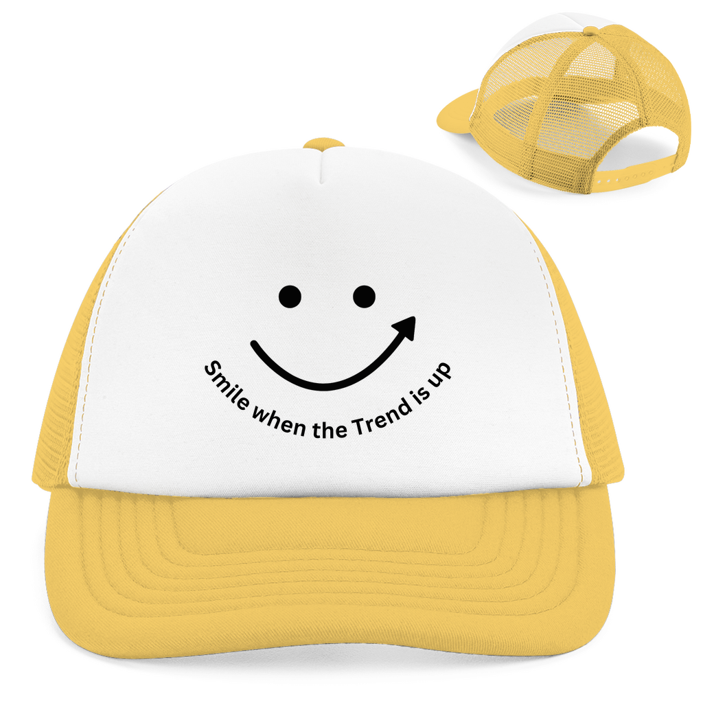 Retro Trucker Cap Smile when the Trend is up