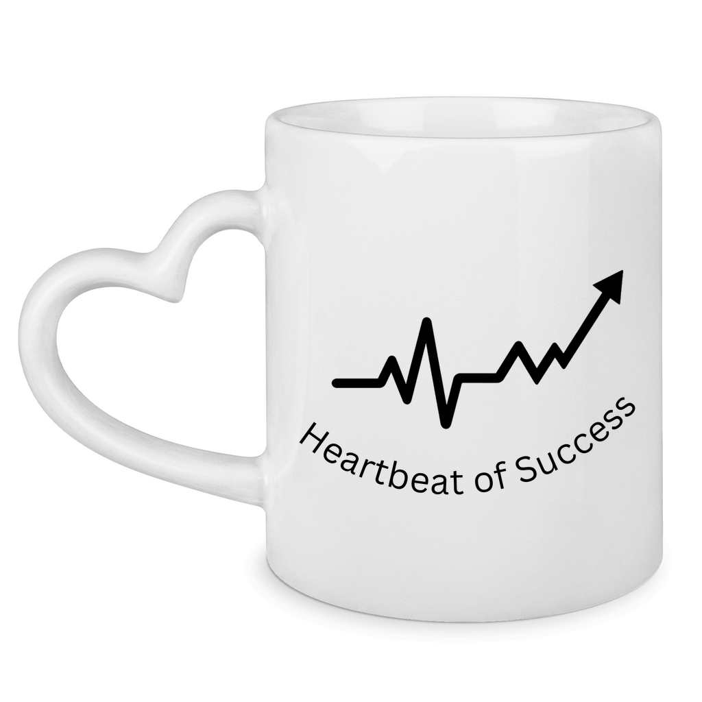 Tasse mit Herzhenkel Heartbeat of Success