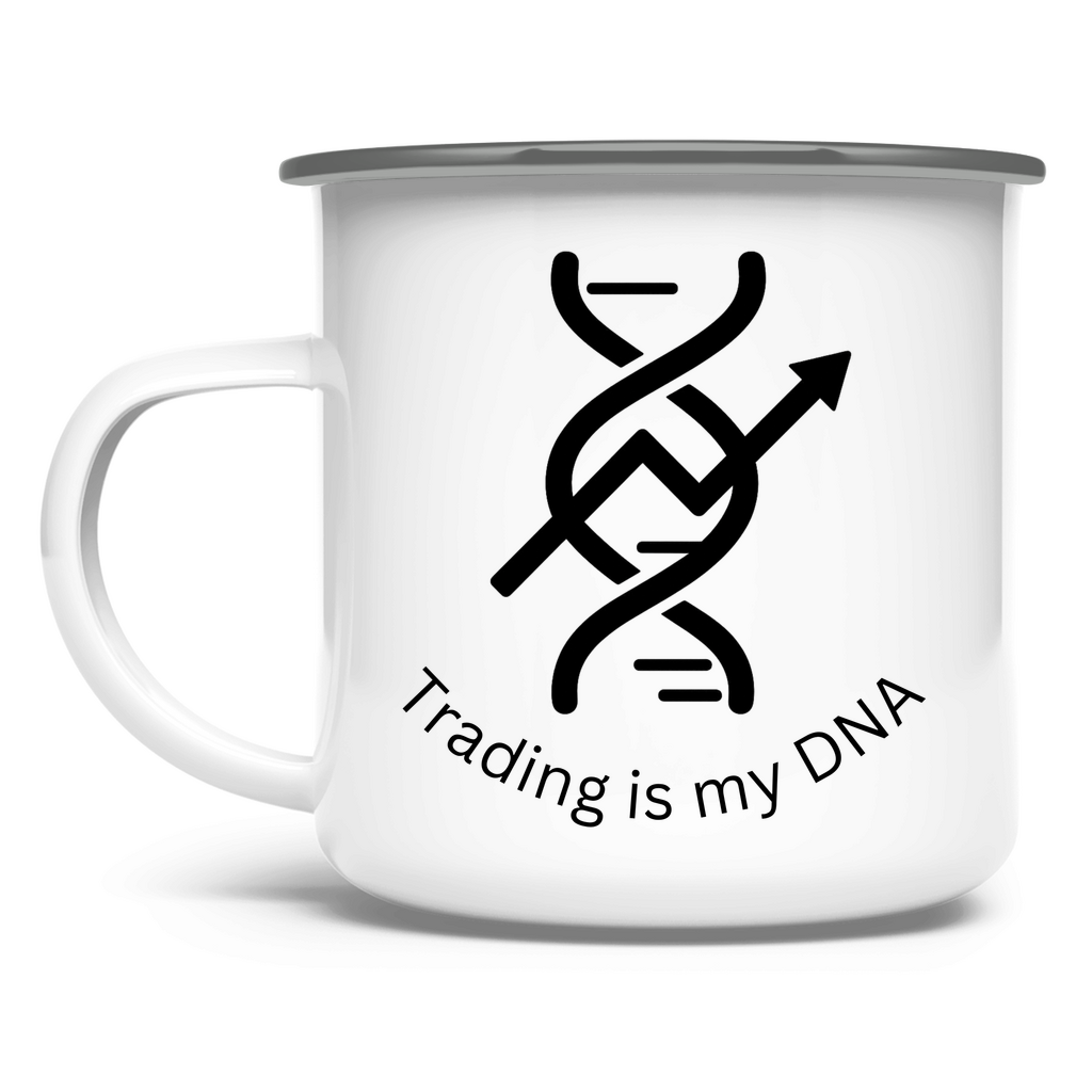 Emaille Tasse Trading is my DNA