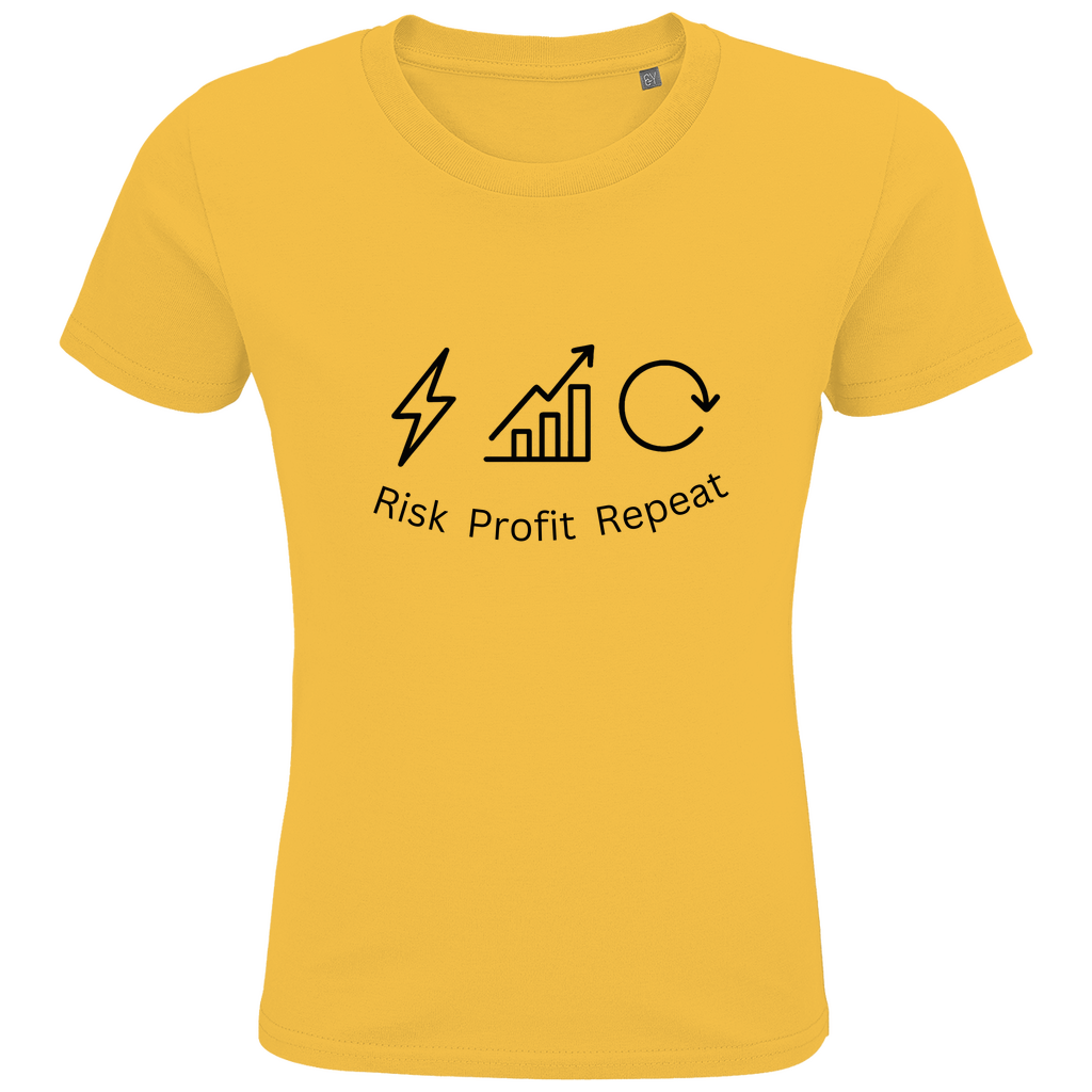 Kids Premium Bio T-Shirt Risk Profit Repeat