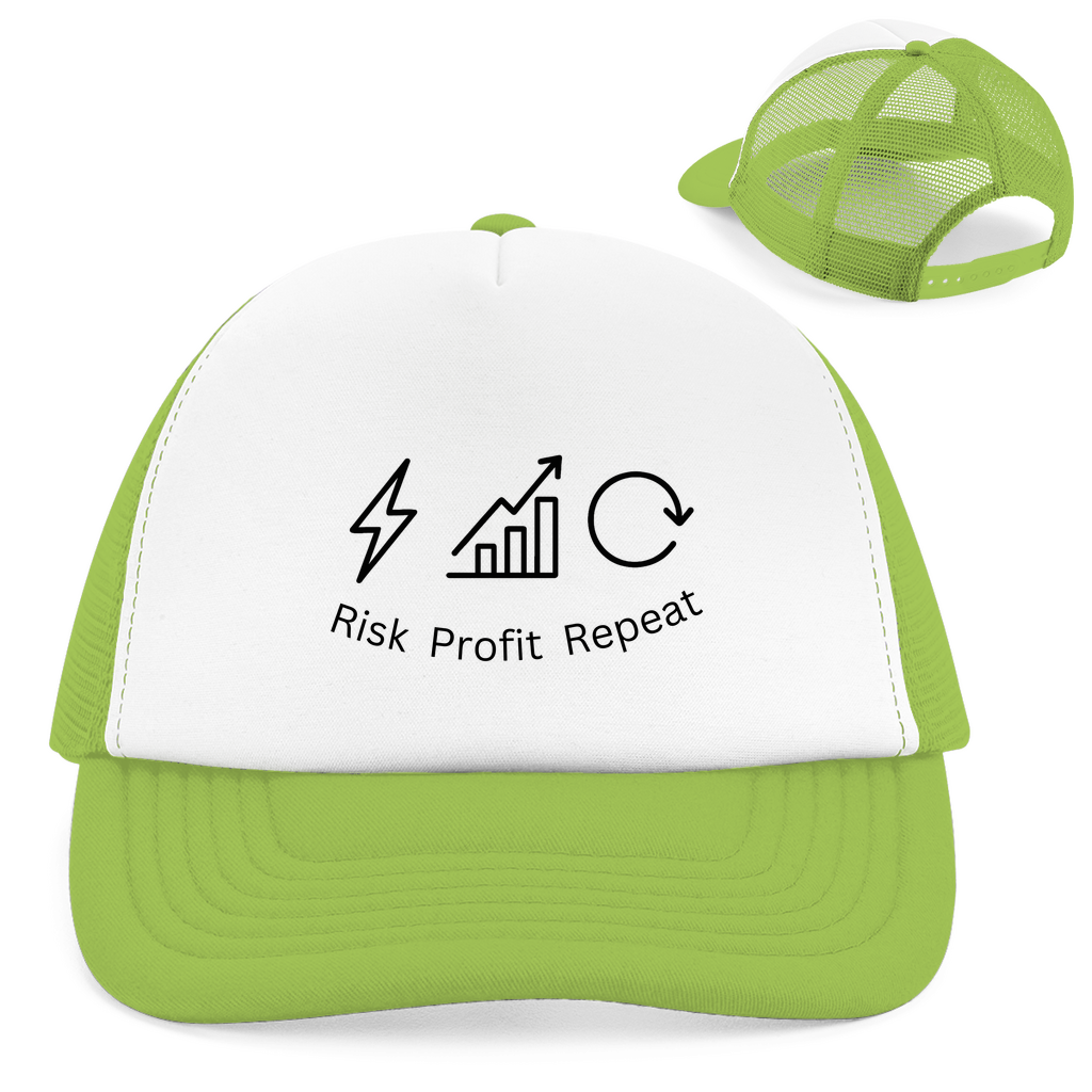 Retro Trucker Cap Risk Profit Repeat