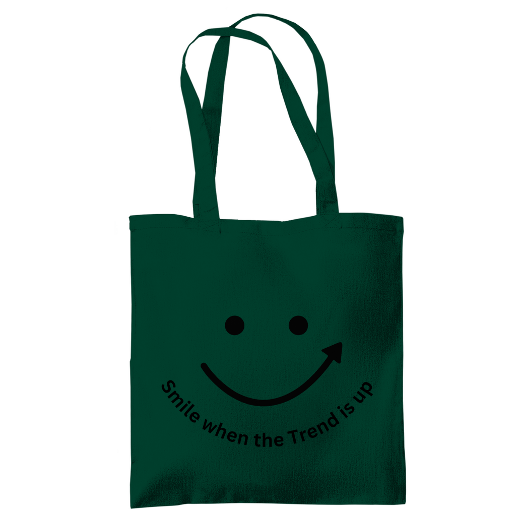 Tragetasche Smile when the Trend is up