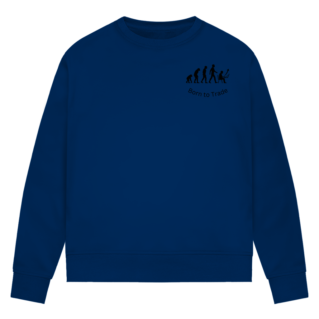 Damen Premium Bio Sweatshirt Born to Trade