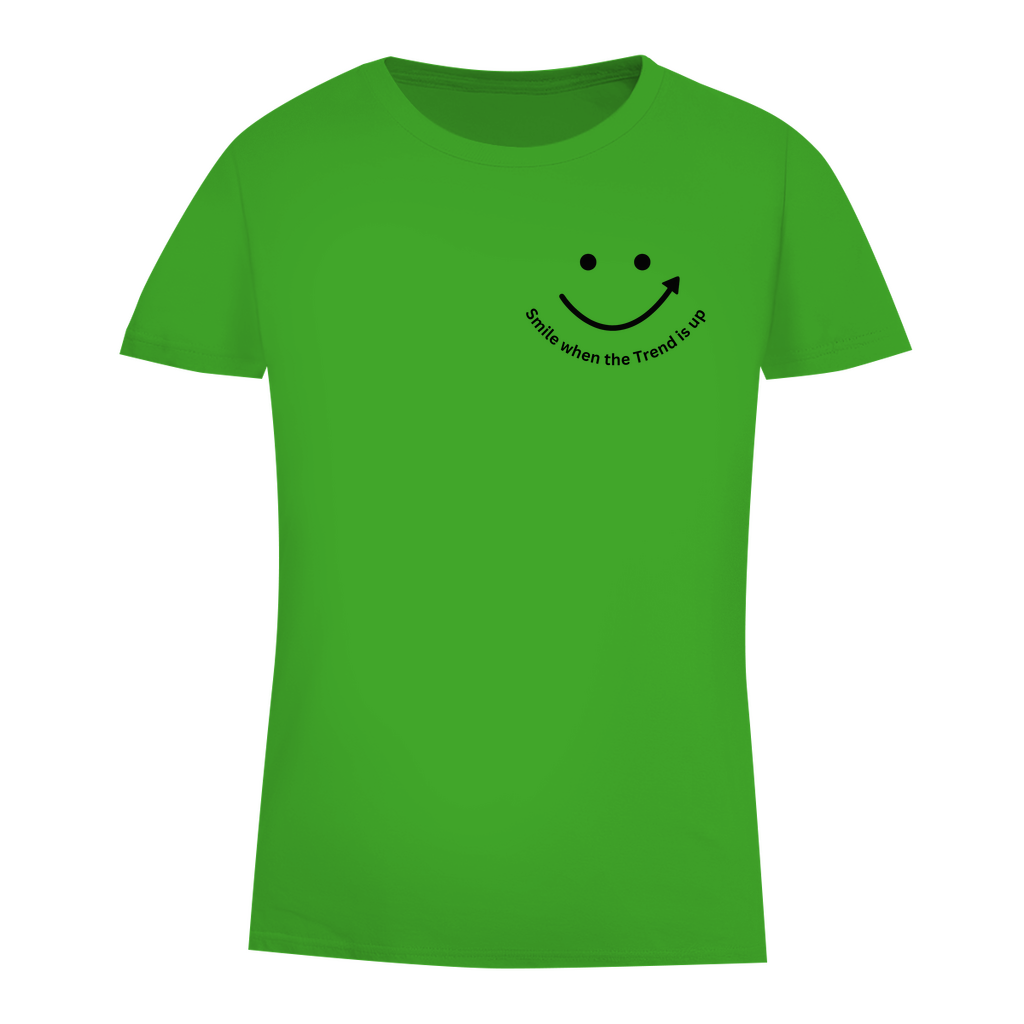 Damen Premium Bio T-Shirt Smile when the Trend is up