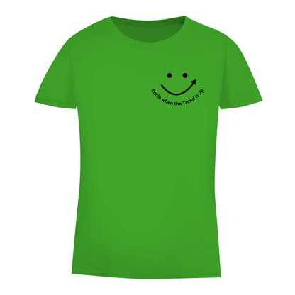 Damen Premium Bio T-Shirt Smile when the Trend is up