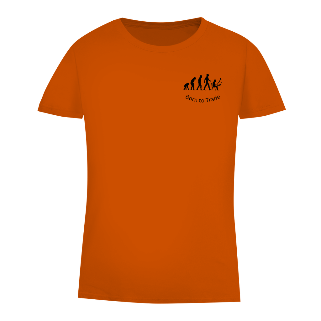 Damen Premium Bio T-Shirt Born to Trade