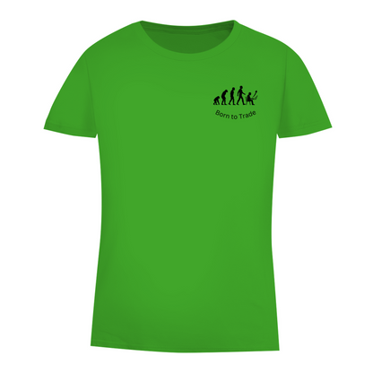 Damen Premium Bio T-Shirt Born to Trade