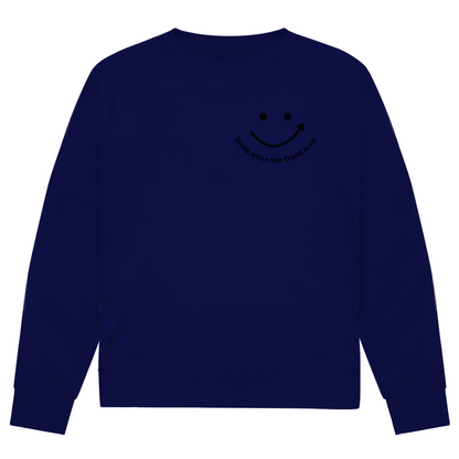 Herren Premium Bio Sweatshirt Smile when the Trend is up