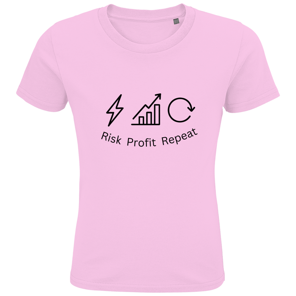 Kids Premium Bio T-Shirt Risk Profit Repeat
