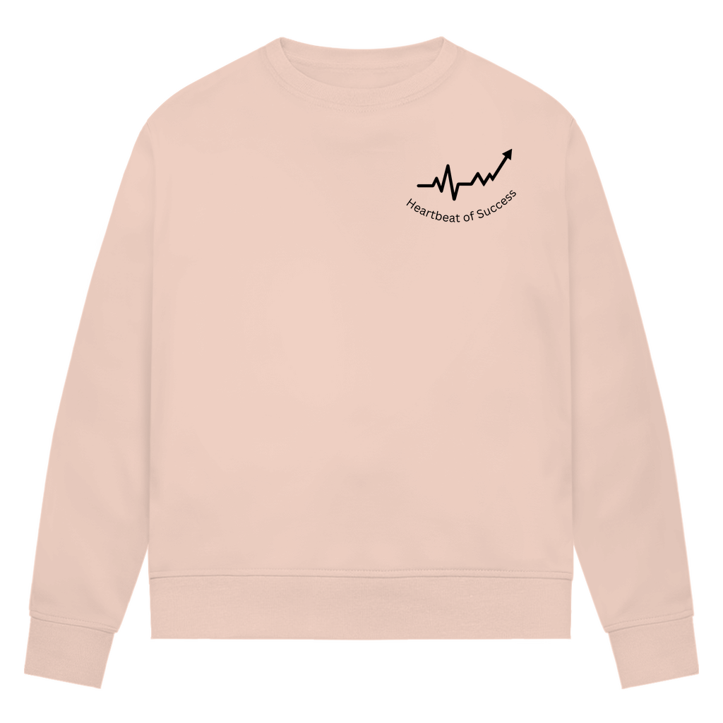 Damen Premium Bio Sweatshirt Heartbeat of Success