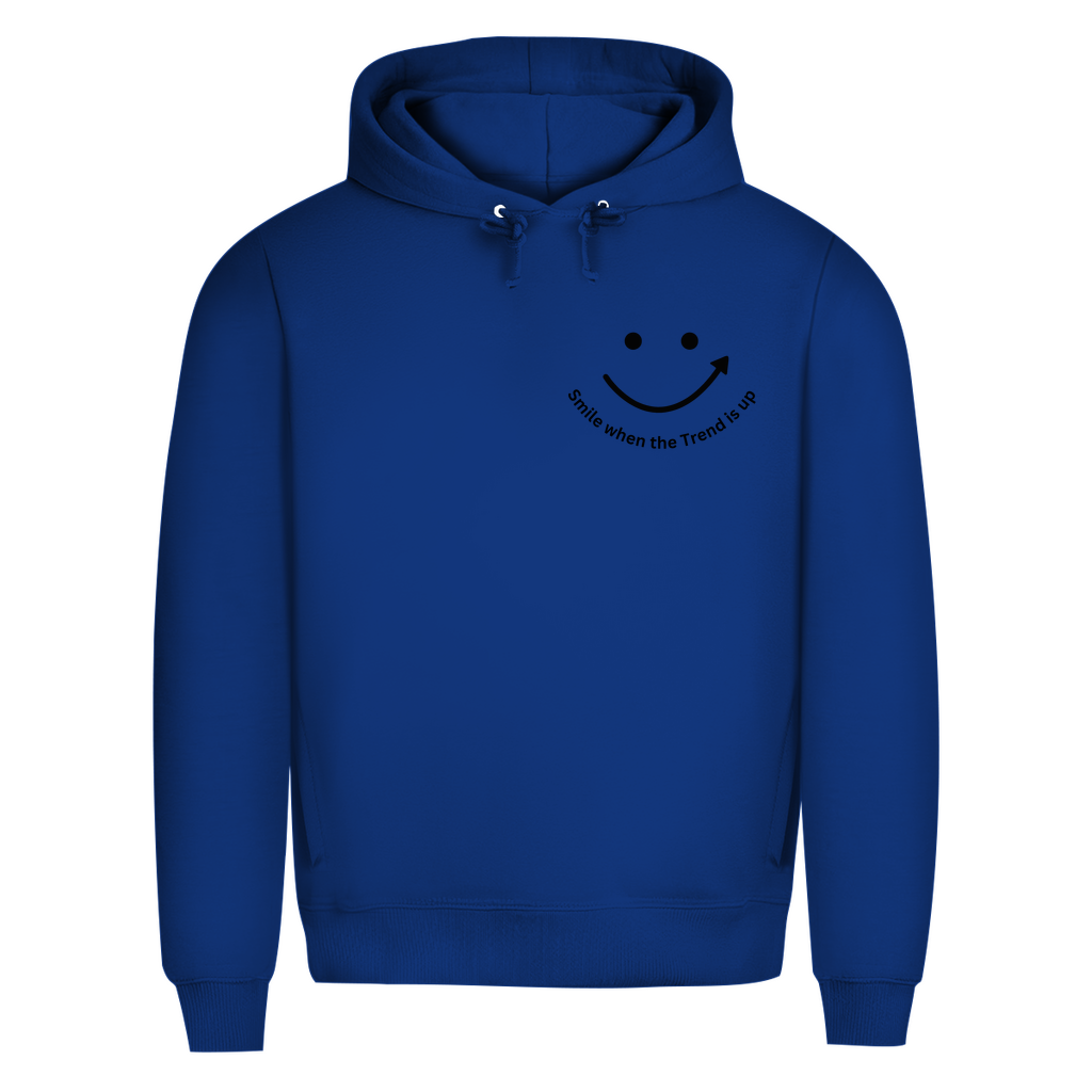 Herren Premium Bio Hoodie Smile when the Trend is up