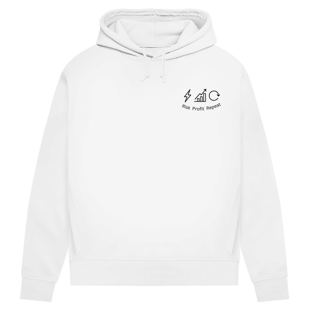 Damen Premium Bio Hoodie Risk Profit Repeat