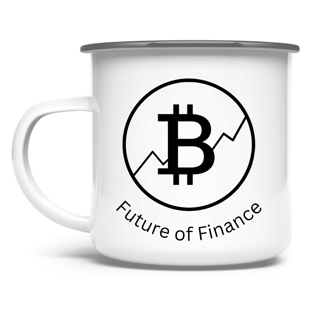 Emaille Tasse Future of Finance