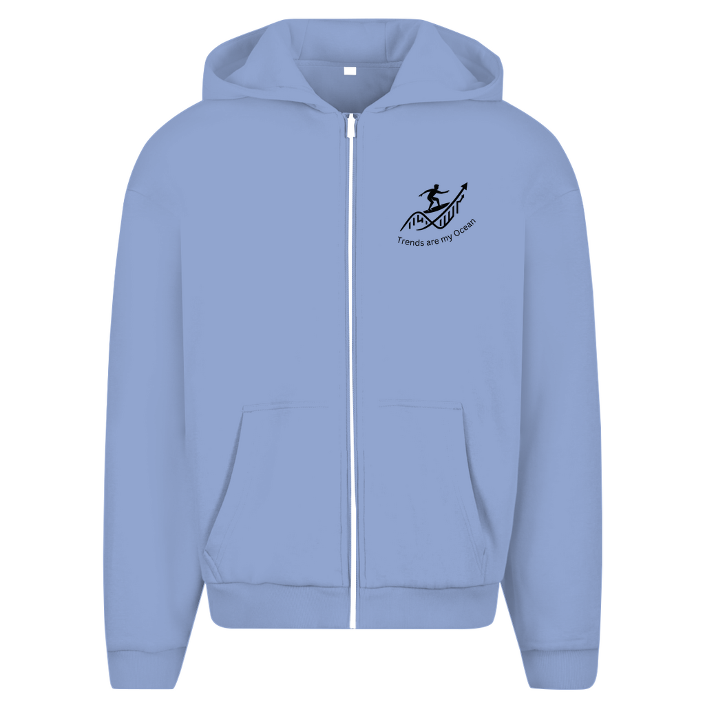Herren Oversize Zipper Hoodie Trends are my Ocean