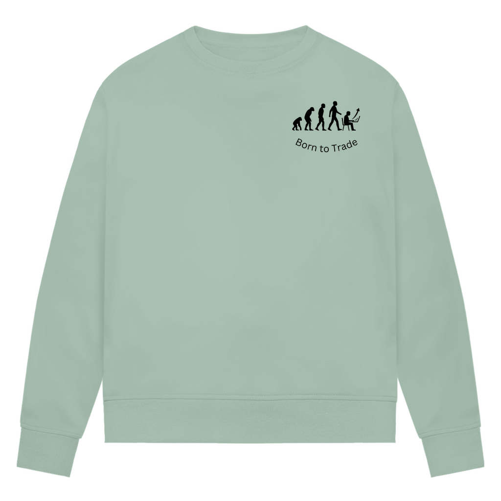 Damen Premium Bio Sweatshirt Born to Trade