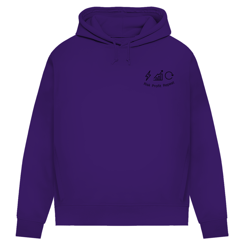 Damen Premium Bio Hoodie Risk Profit Repeat