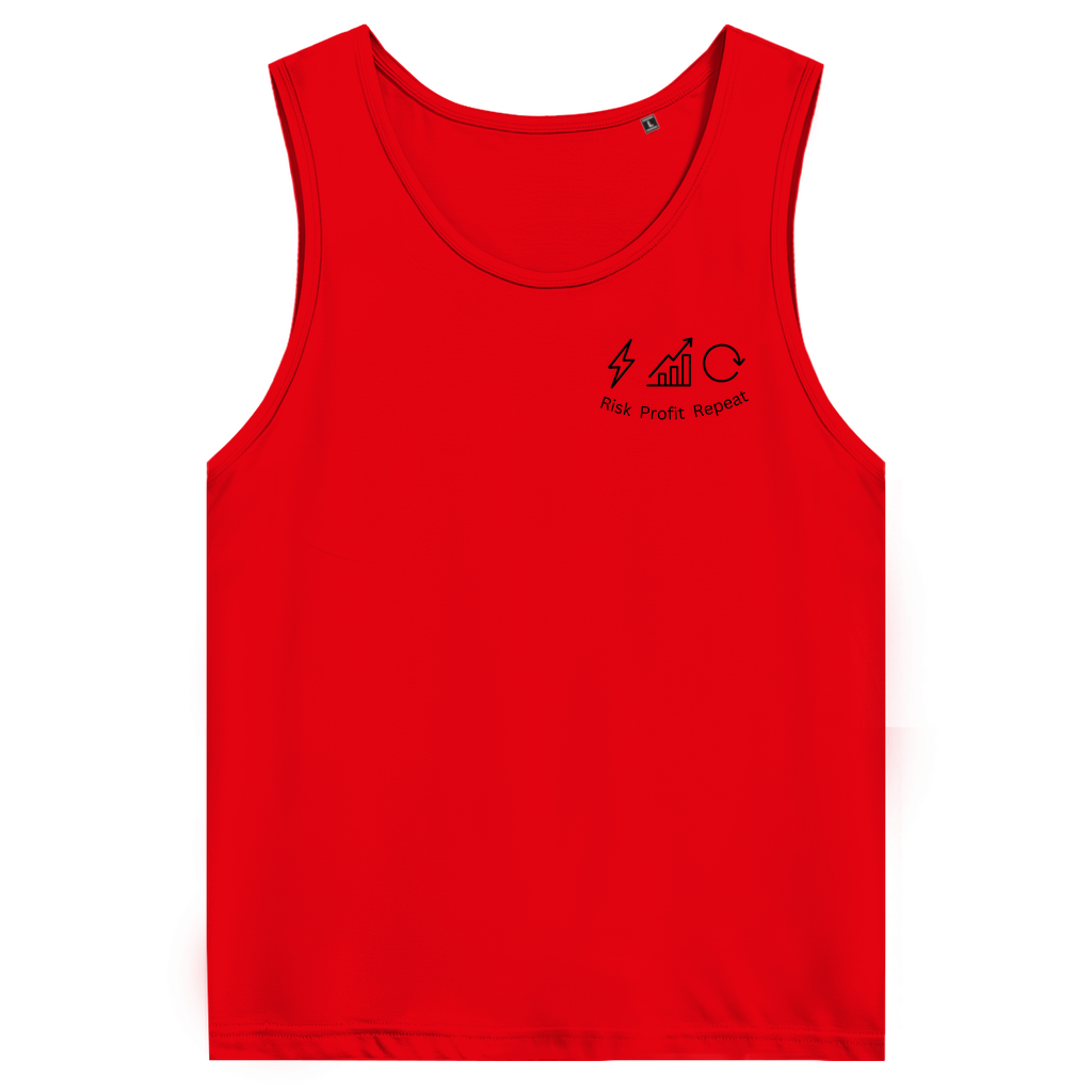 Herren Premium Tank Top Risk Profit Repeat