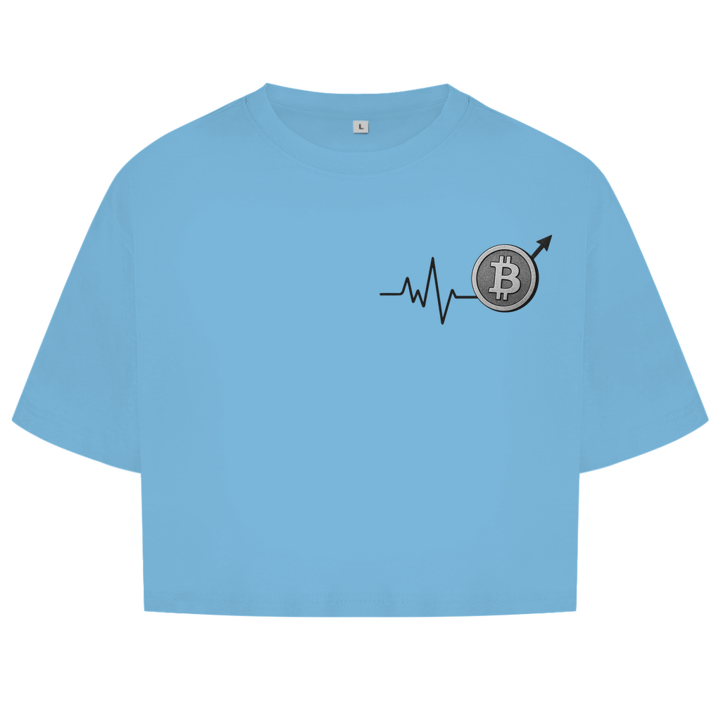 Damen Oversize Crop Top EKG