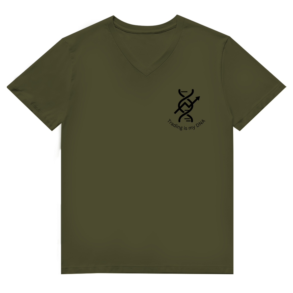 Herren Premium Bio V-Neck T-Shirt Trading is my DNA