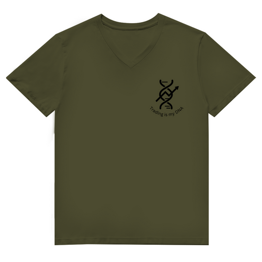 Herren Premium Bio V-Neck T-Shirt Trading is my DNA