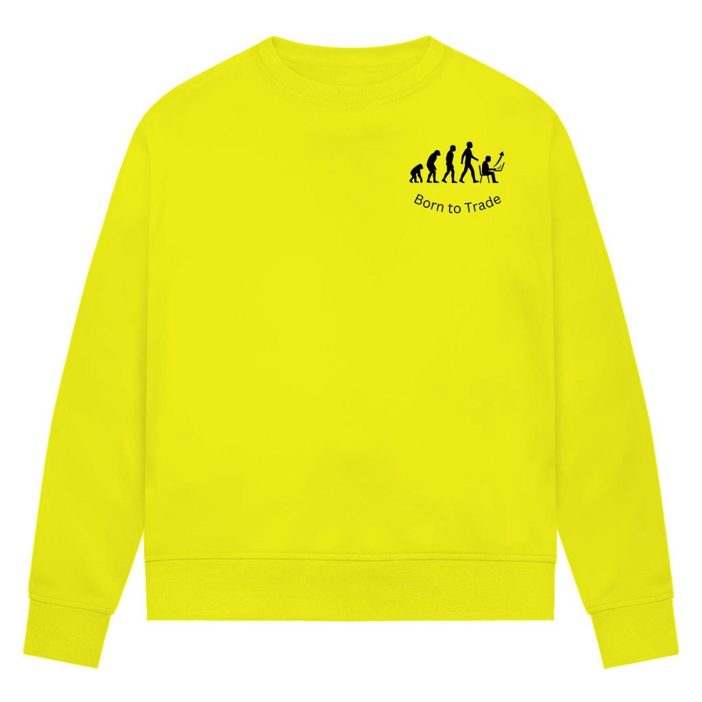 Damen Premium Bio Sweatshirt Born to Trade