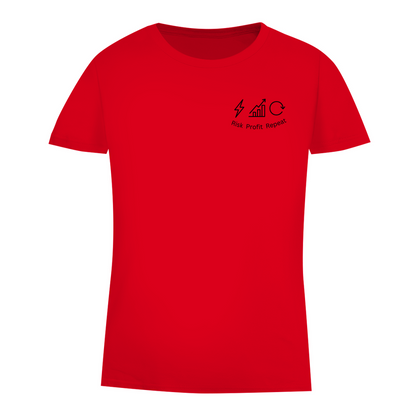 Damen Premium Bio T-Shirt Risk Profit Repeat