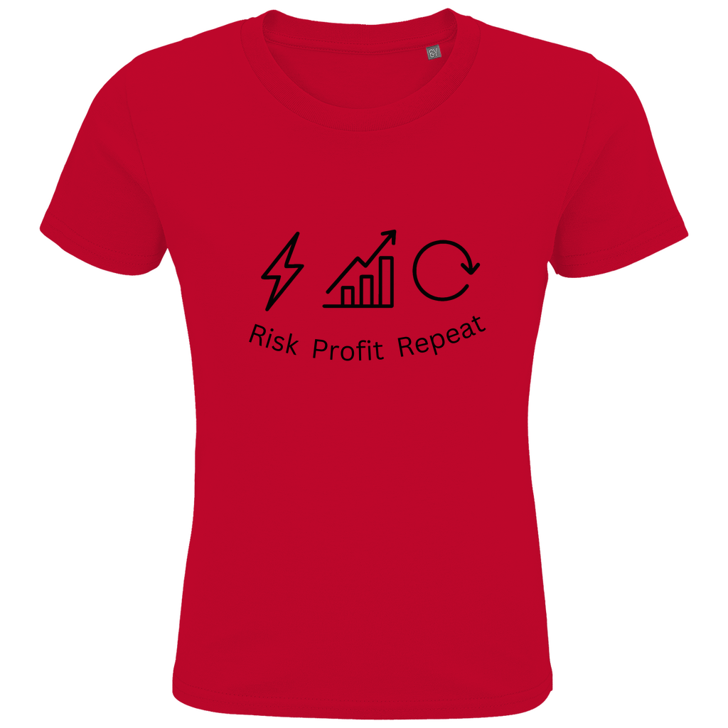 Kids Premium Bio T-Shirt Risk Profit Repeat