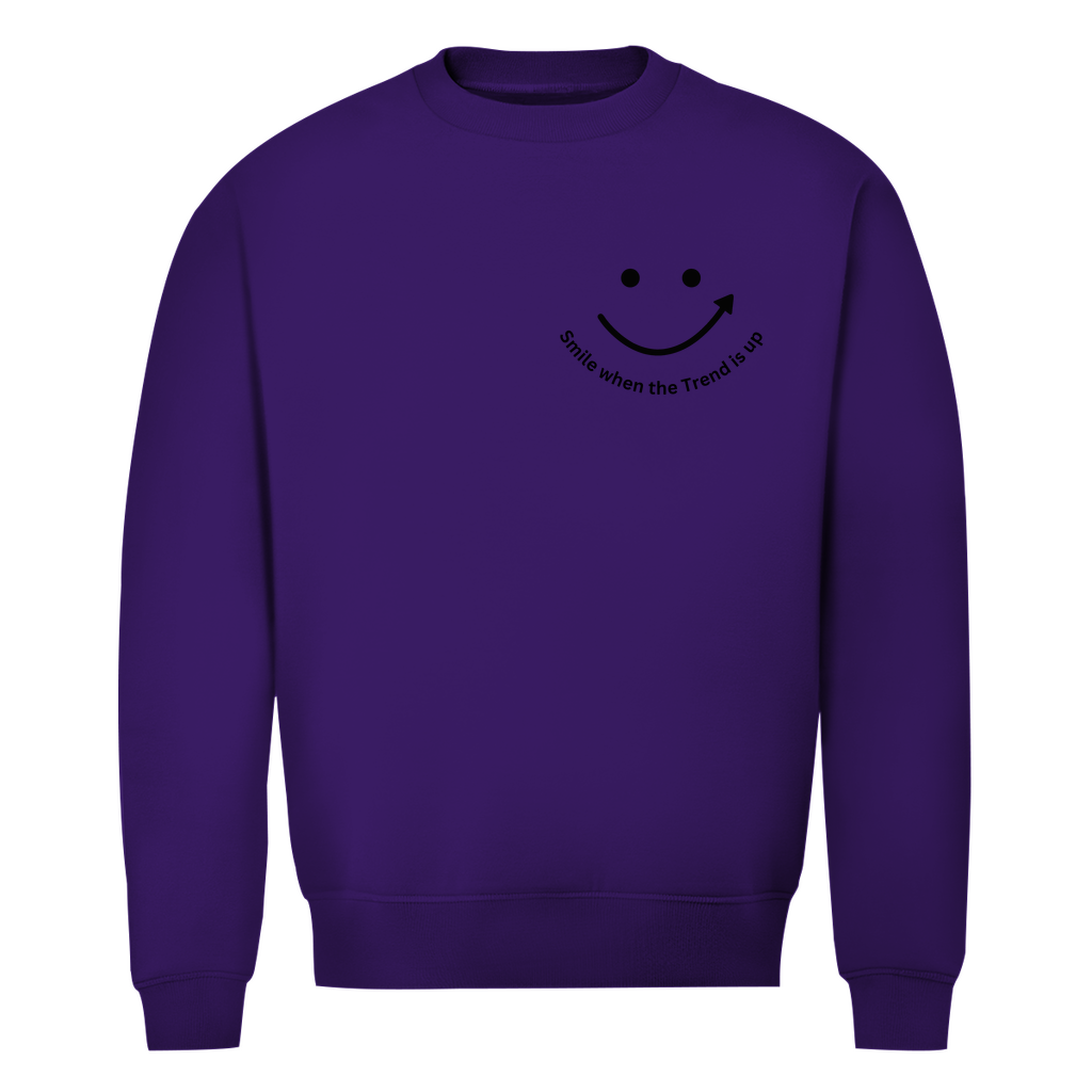Herren Premium Bio Sweatshirt Smile when the Trend is up