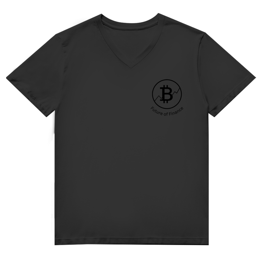 Herren Premium Bio V-Neck T-Shirt Future of Finance